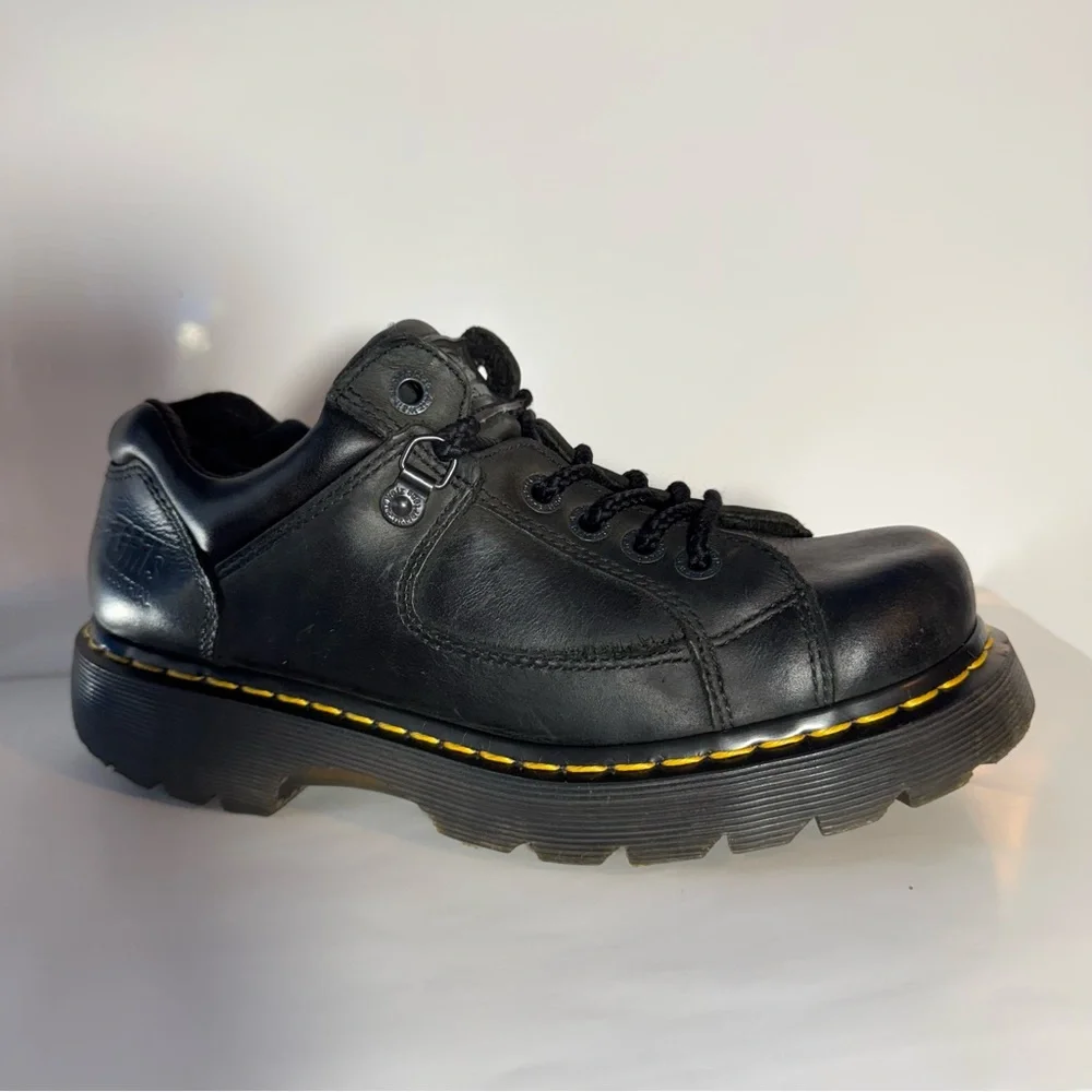 Dr. Martens Doc Air Wair 7A16 Industrial 
Black Leather Shoes US Men 9/Women 10 - Picture 10 of 14